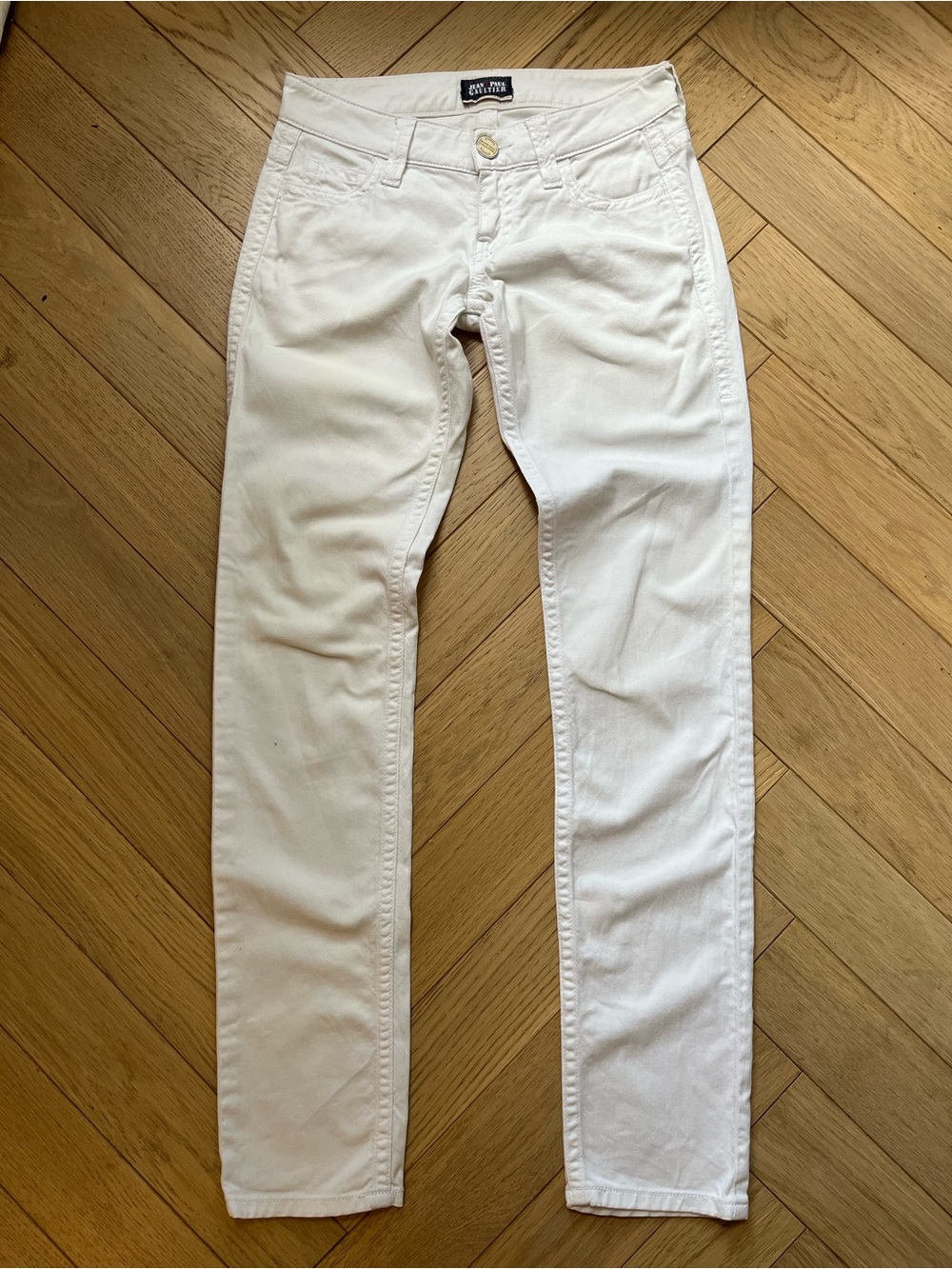 Jean-Paul Gaultier Low rise White Jeans Waist 26